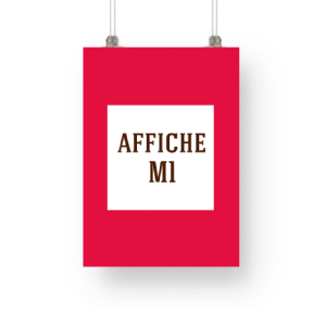 Affiche suspendue, affiche M1