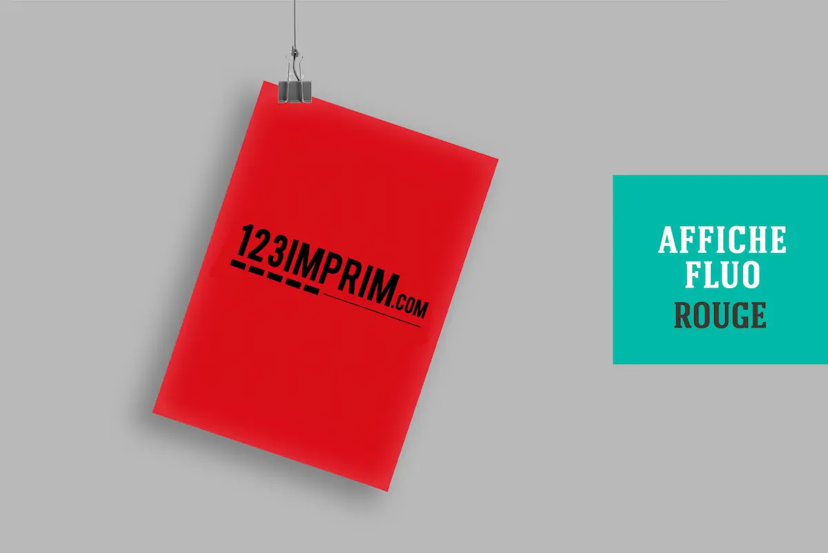 Affiche Rouge Fluo