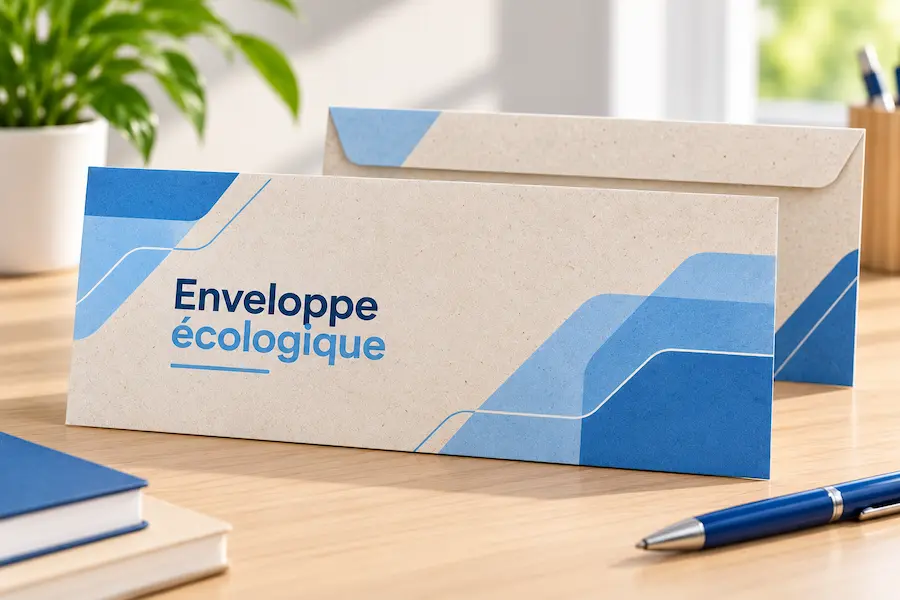 Enveloppe écologique personnalisée - papier naturel
