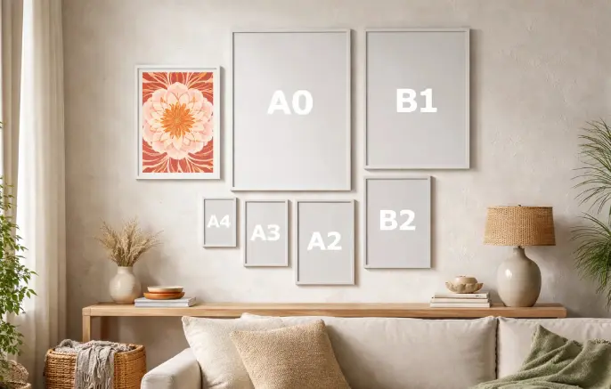 Affiche A1 compraison gabarit