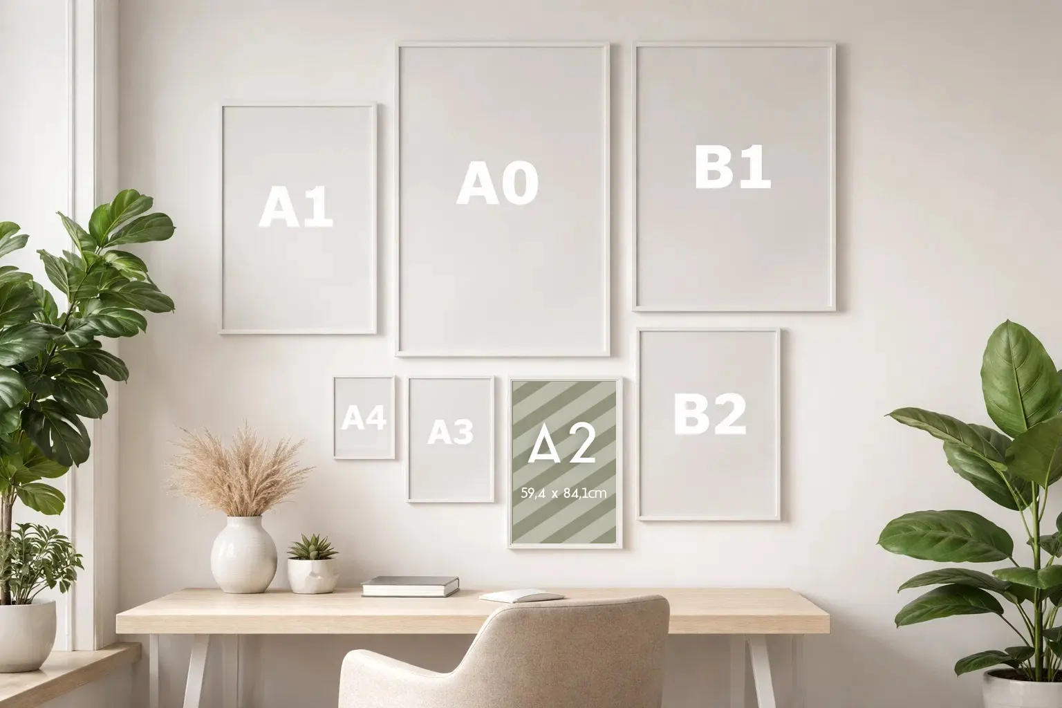 Affiche A2 gabarit décor