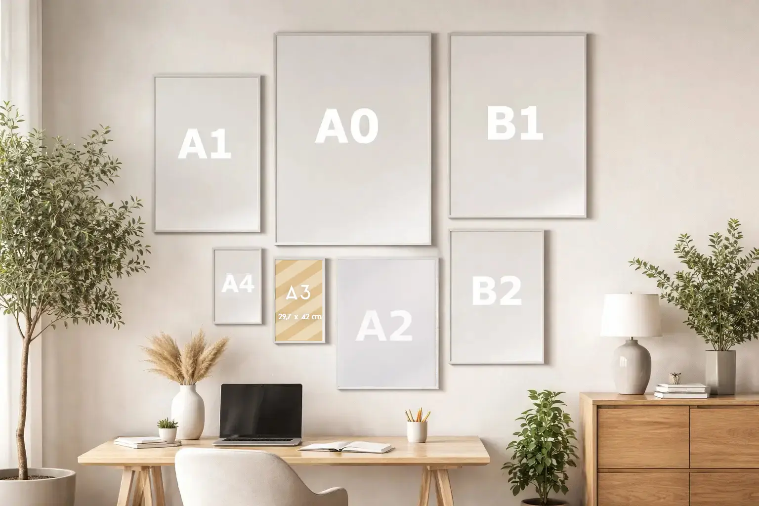 Affiche A3 gabarit décor