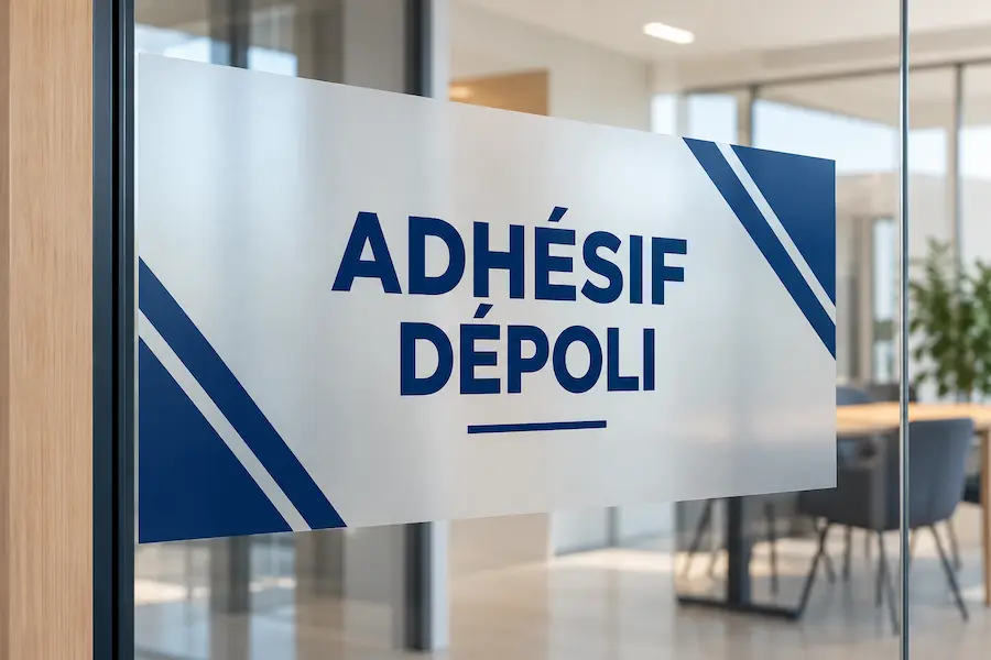 Adhésif dépoli - impression personnalisée