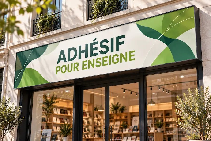 Adhésif enseigne - impression personnalisée