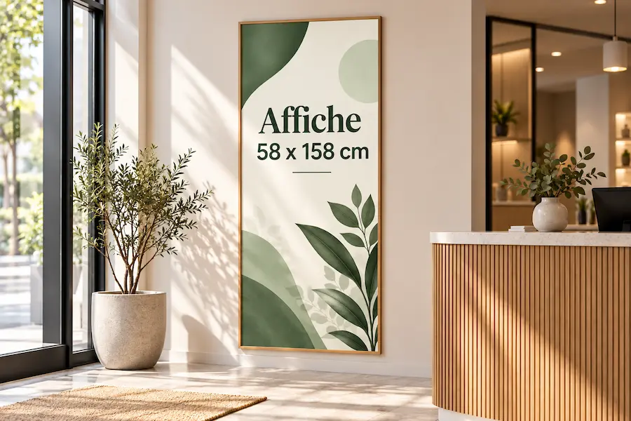 Affiche 58x158cm - impression personnalisée