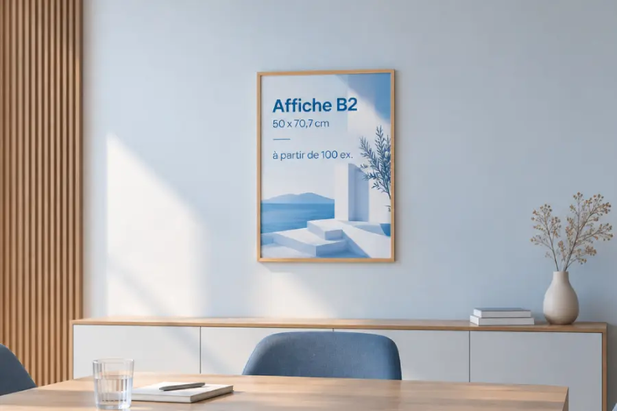 Affiche B2 (50x70,7cm) - 100 ex et +