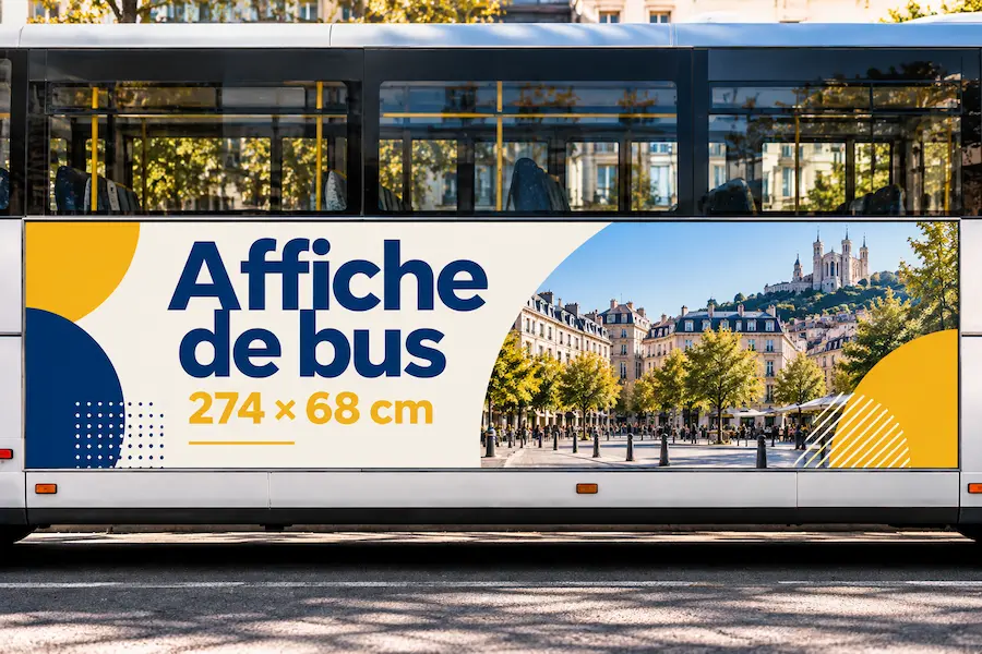Affiche de bus - impression personnalisée