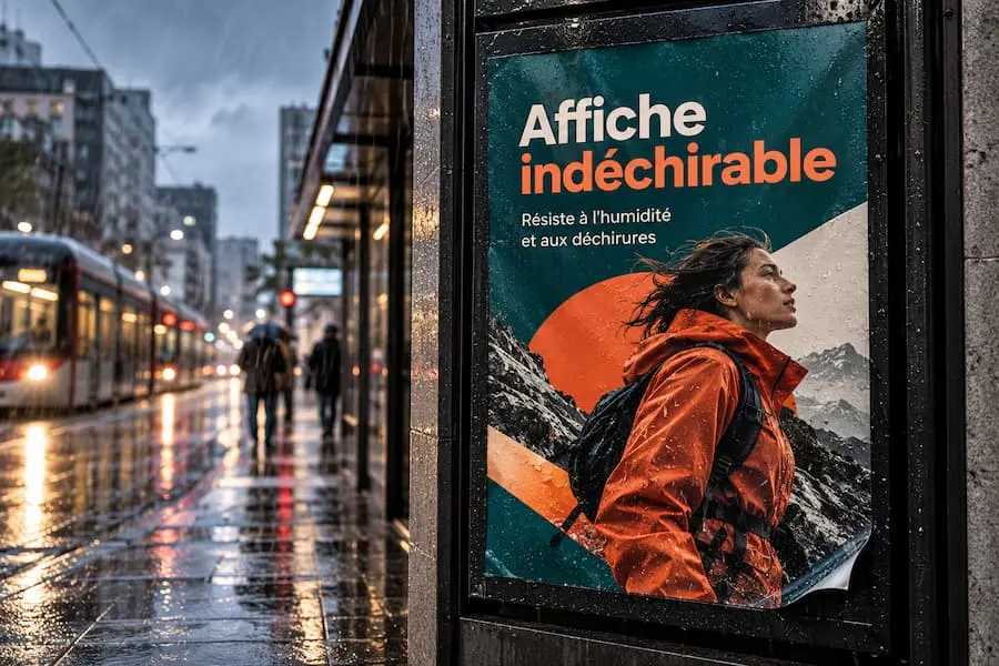 Affiche indéchirable - impression personnalisée
