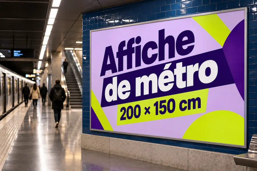 Affiche de métro - impression personnalisée