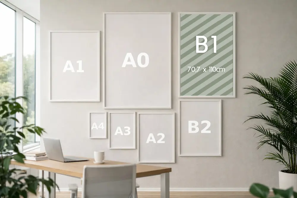 Affiche B1 comparaison gabarit