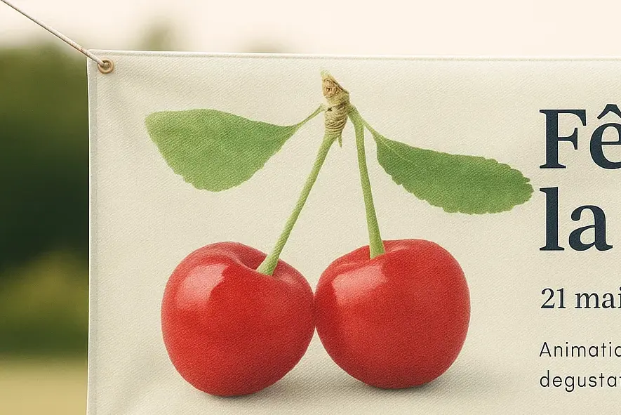 bâche publicitaire intissée détail matière