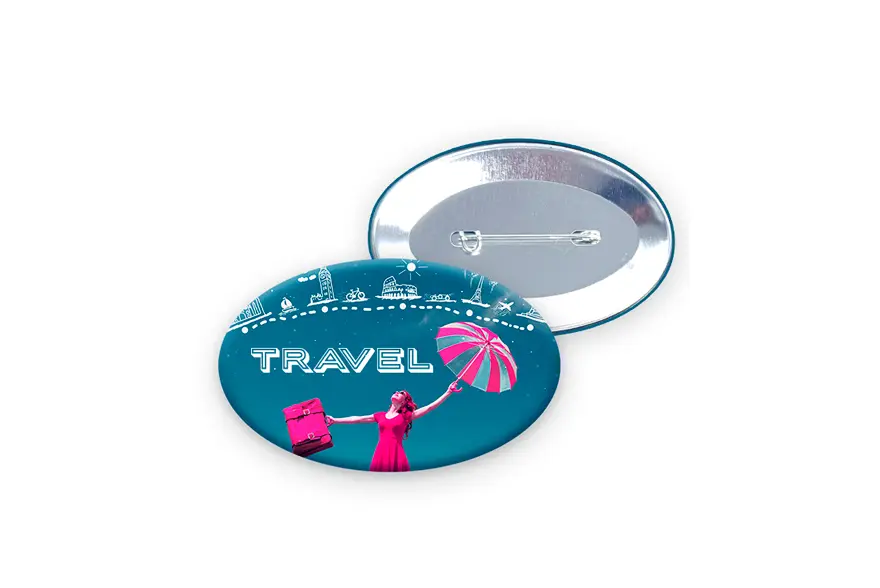 Badge épingle personnalisé - impressions sur mesure