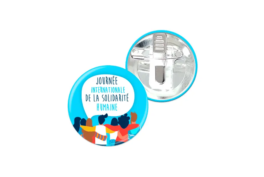 Badge Pince épingle - impression personnalisée sur mesure
