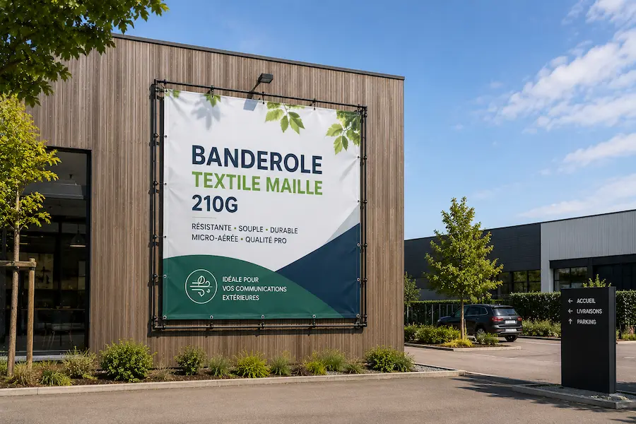 Banderole textile maille 210g