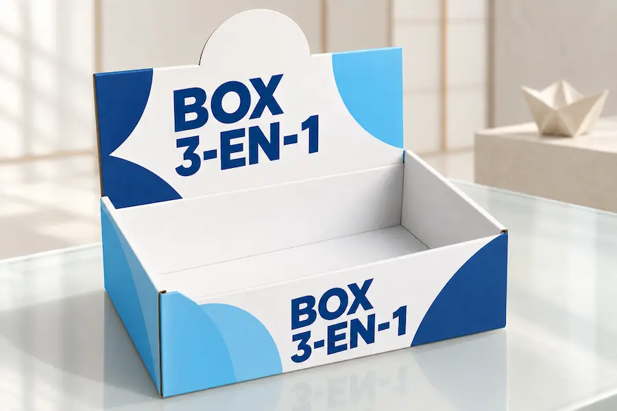 Box 3 en 1 en carton