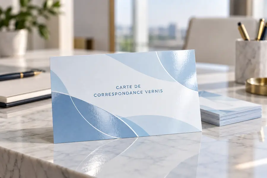 Carte de correspondance vernis