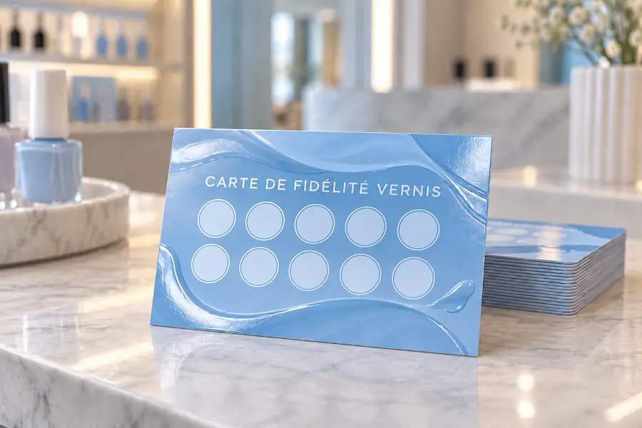 Carte de fidélité vernis
