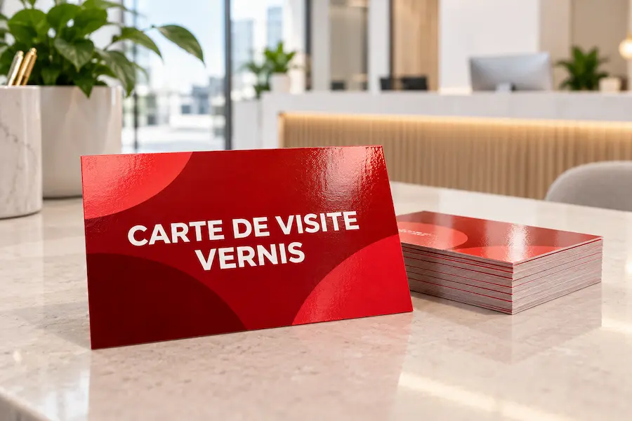 Carte de visite vernis