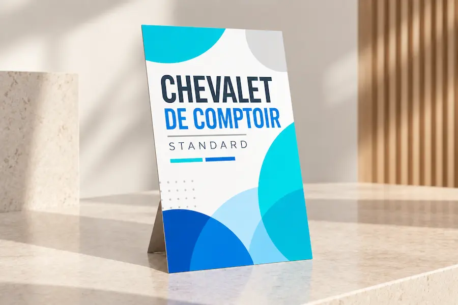 Chevalet de comptoir