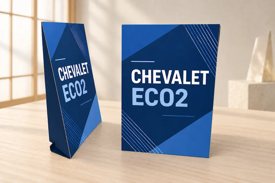 Chevalet Eco2 en carton