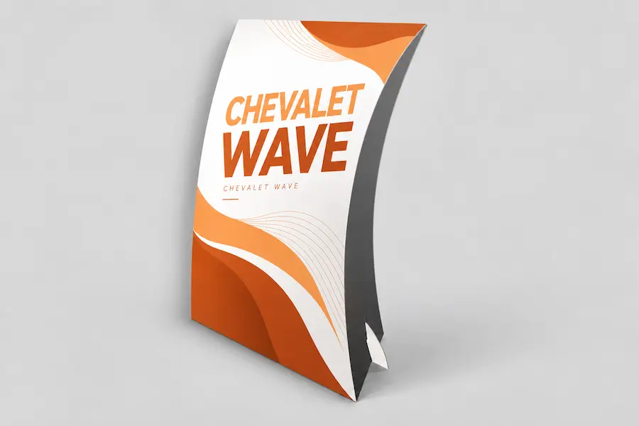 Chevalet de comptoir wave