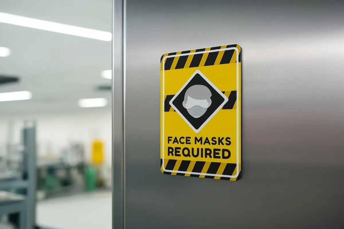 Etiquette magnétique industrielle petit format