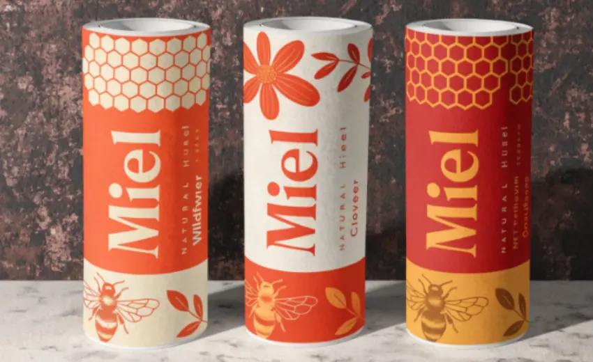 Etiquettes adhésives pour pot de miel