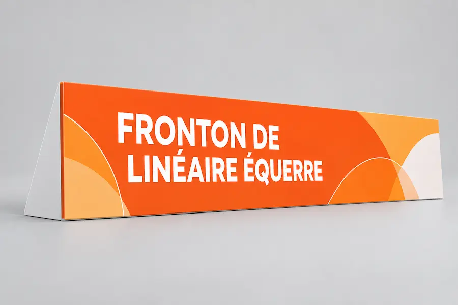 Fronton de linéaire équerre