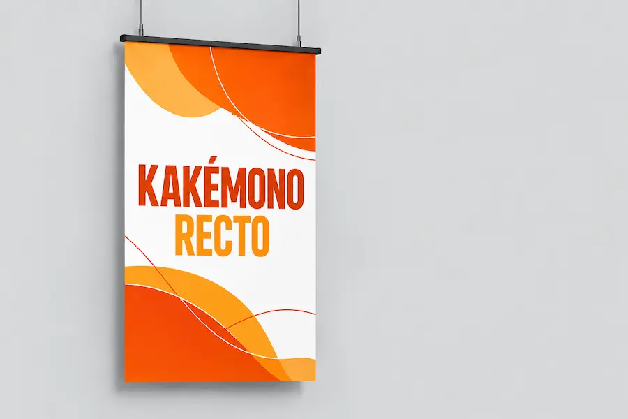 Kakémono recto - impression personnalisée