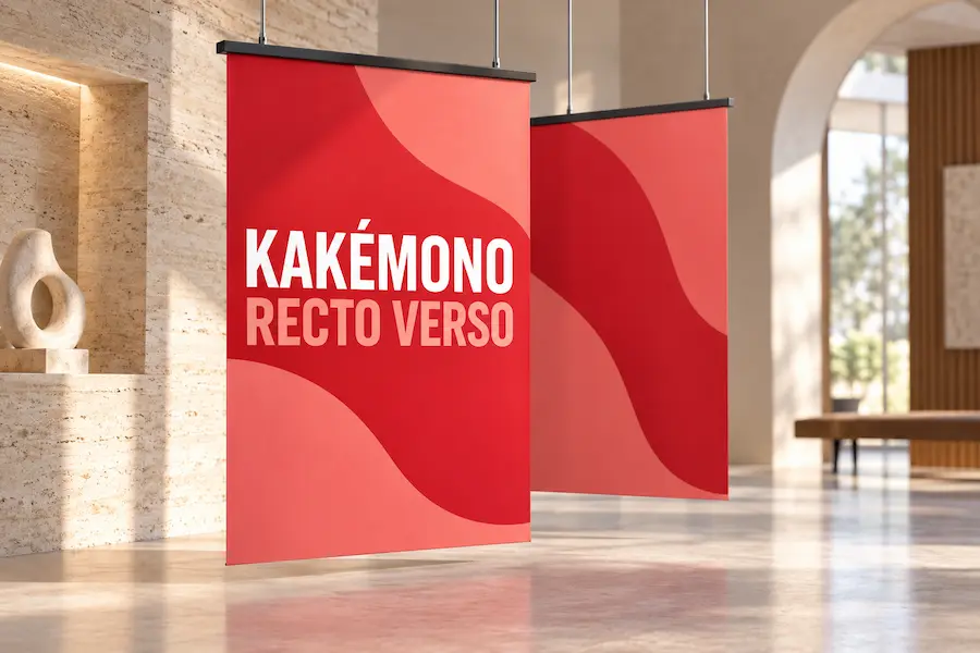Kakemono recto verso - impression personnalisée