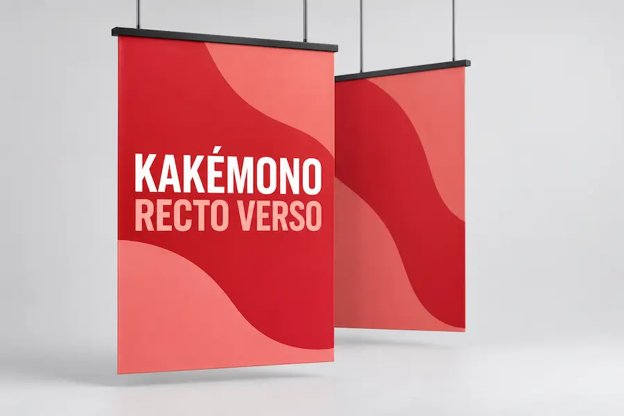 Kakemono recto verso - impression personnalisée