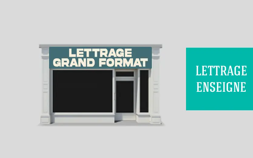 Lettres découpées - Grand format