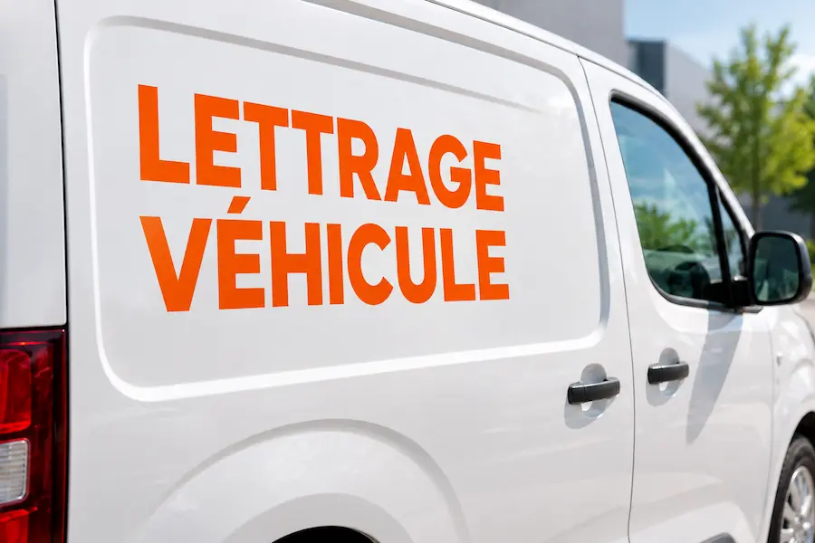 Lettrage véhicule standard