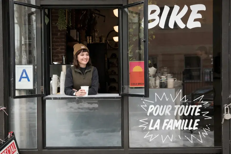 Lettrage découpé pour vitrine