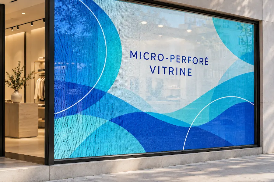 Micro-perforé vitrine