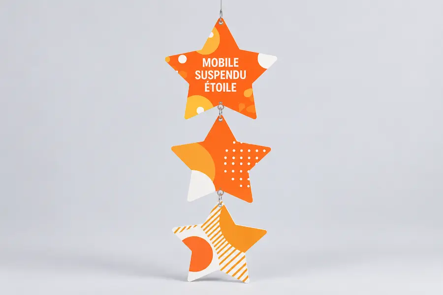 Mobile Suspendu Étoile - impression personnalisée