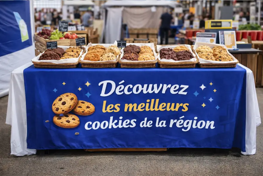 Nappe publicitaire pour événementiel