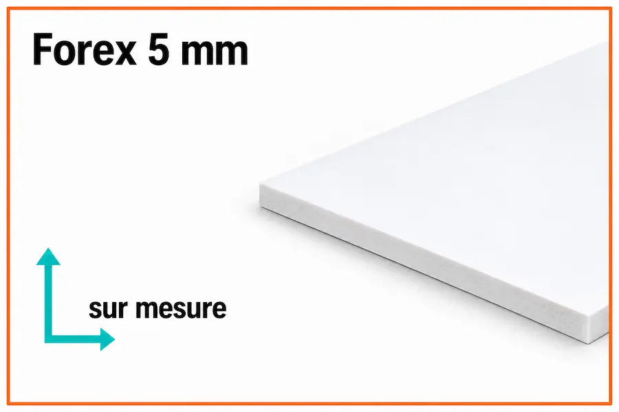 Panneau forex 5mm sur mesure