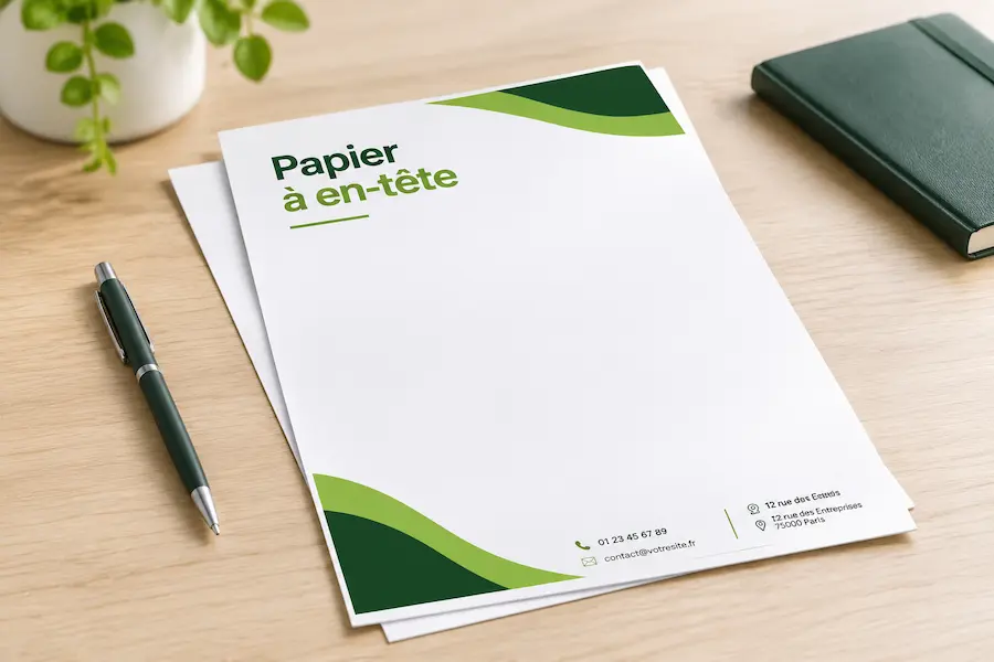Papier en-tête - impression personnalisée