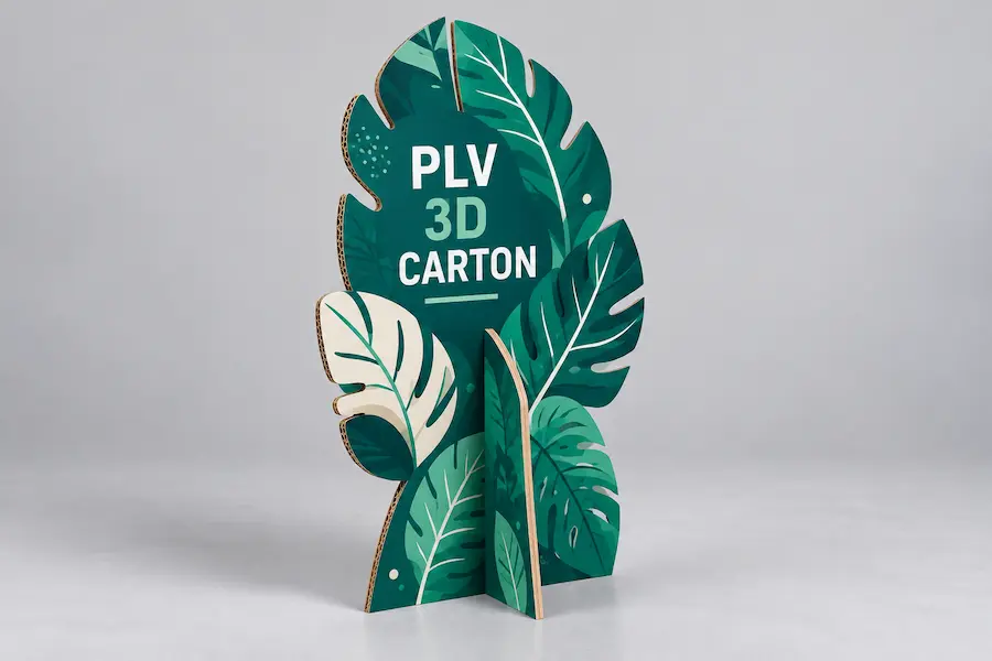PLV carton 3D - impression personnalisée