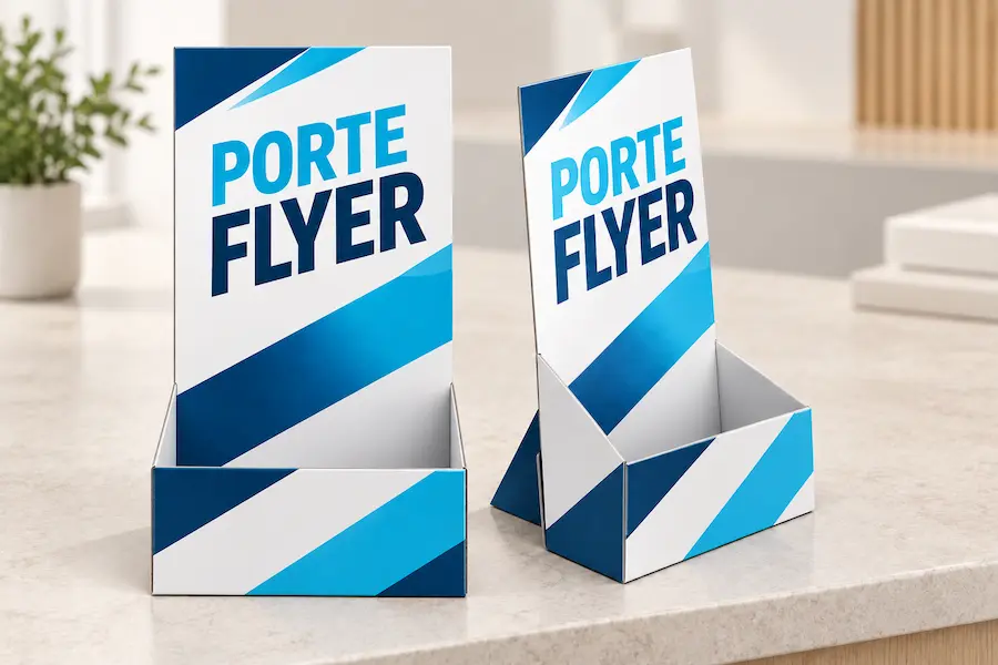 Porte flyer en carton