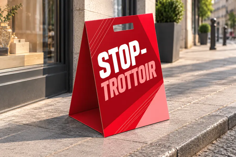 Stop trottoir - impression personnalisée