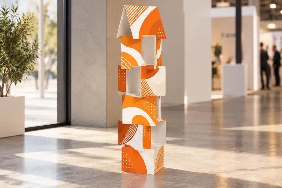 Totem cubes de sol - impression personnalisée