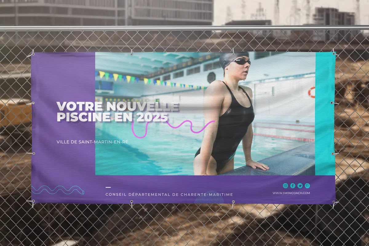 barrière heras personnalisée chez 123imprim