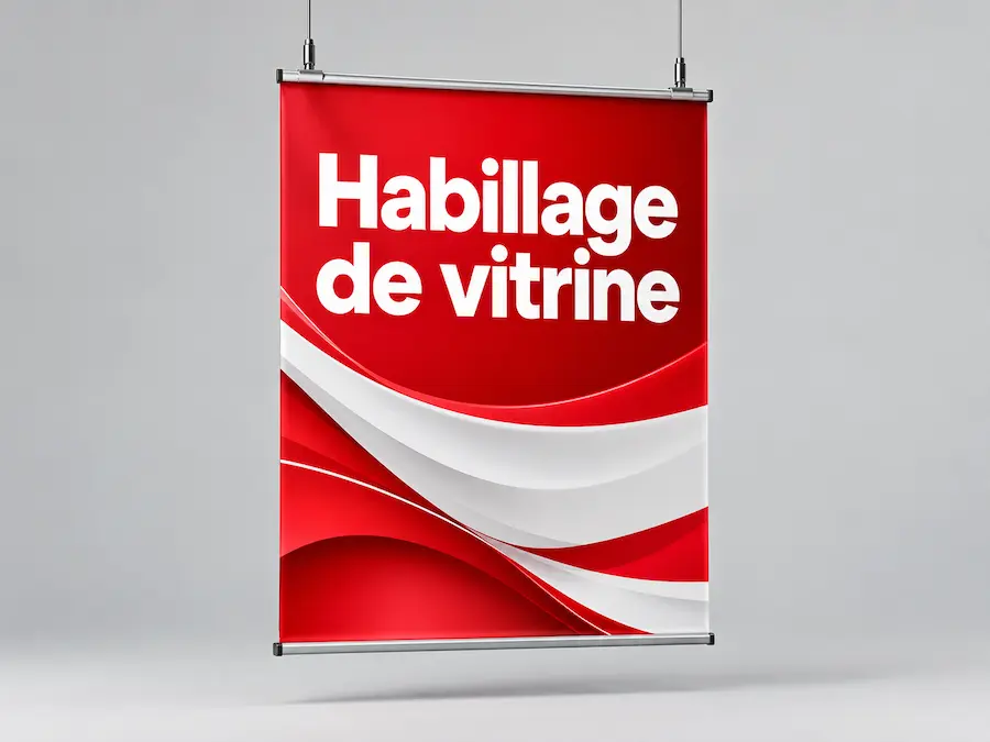 Habillage de vitrine