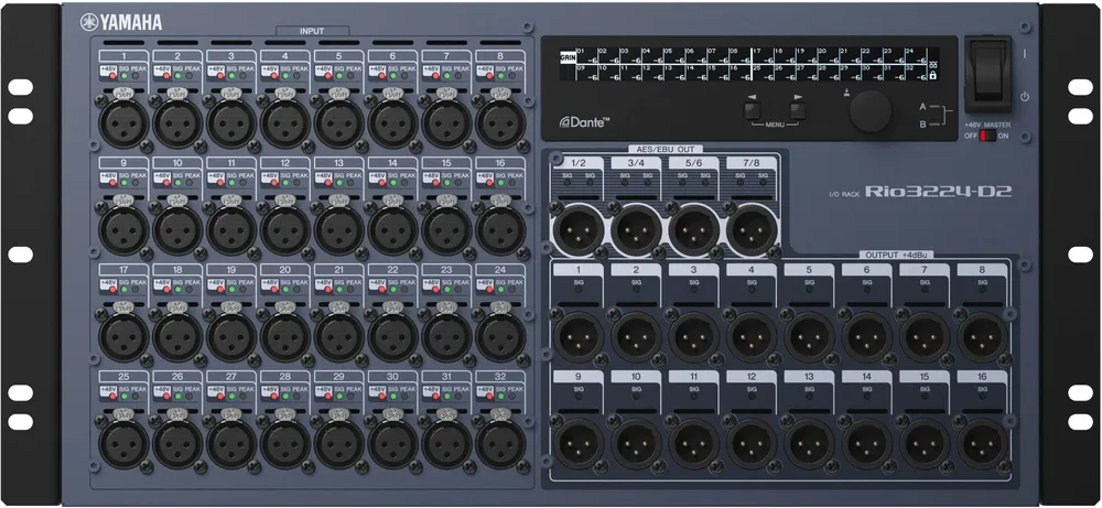Yamaha RIO3224D2 I/O Rack with 32 Analog Inputs | Audiologic