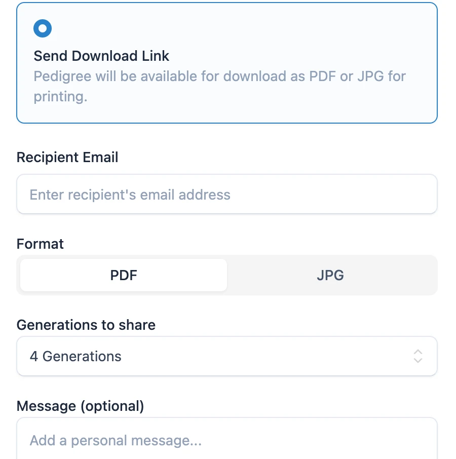 Send Download Link
