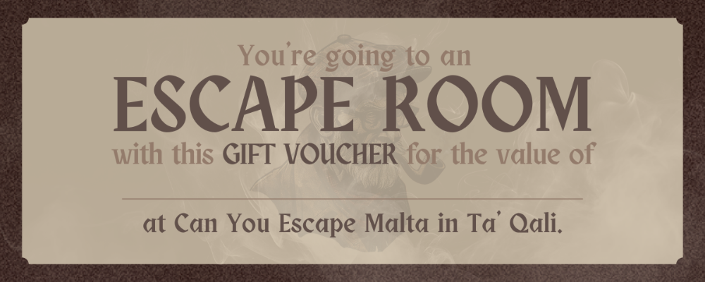 Escape Room Gift Voucher Can You Escape Malta