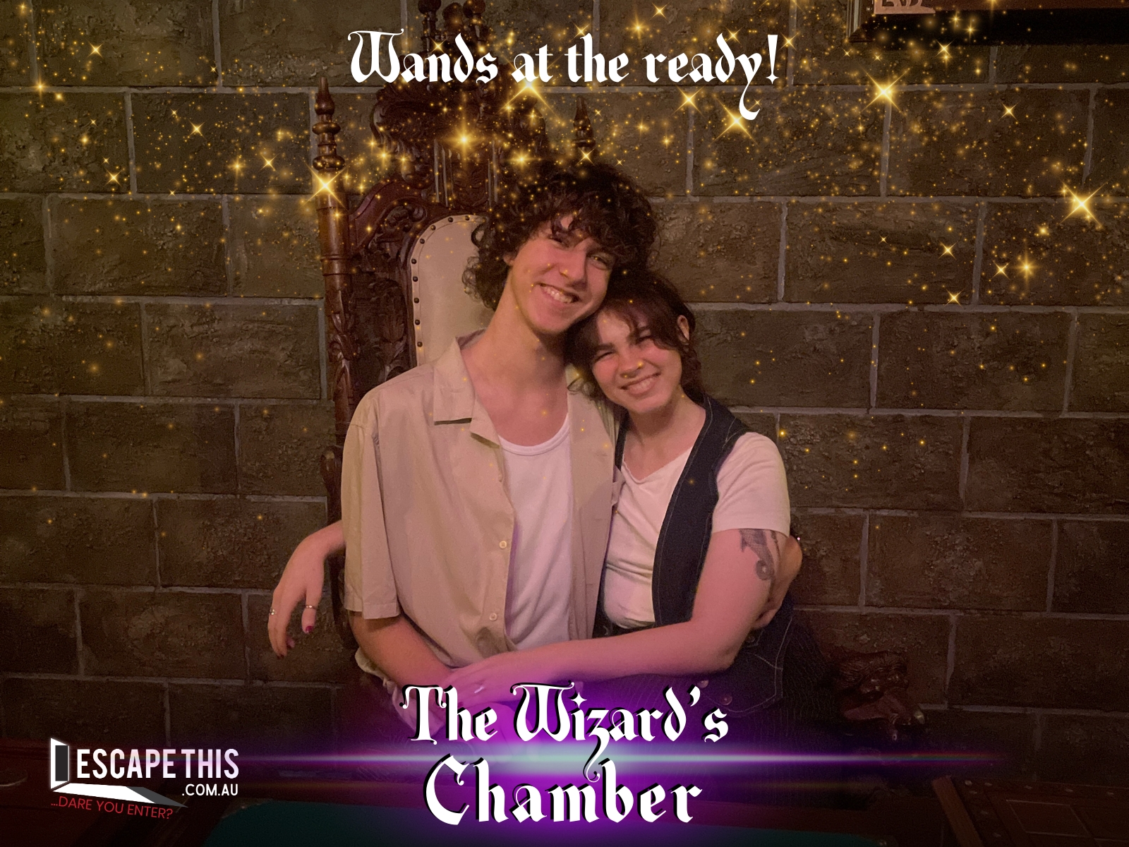 The first-placed team after escaping The Wizard's Chamber