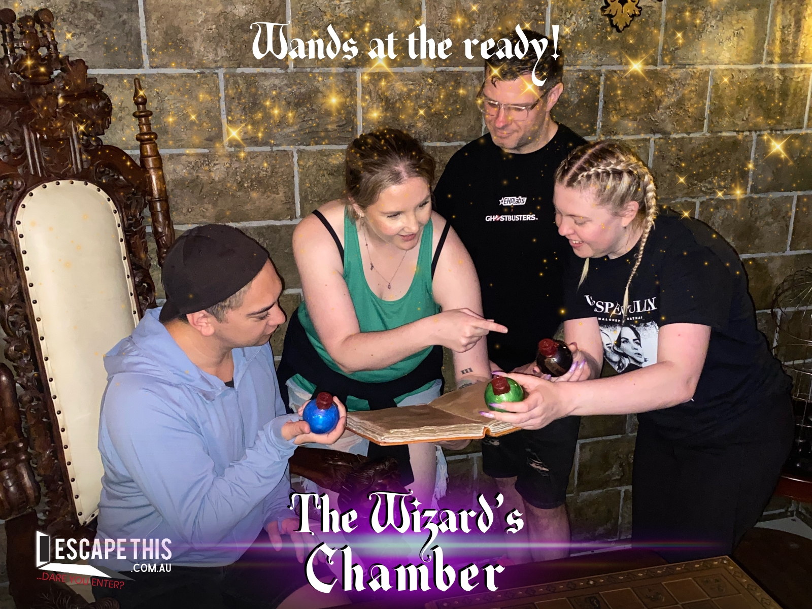 The second-placed team after escaping The Wizard's Chamber